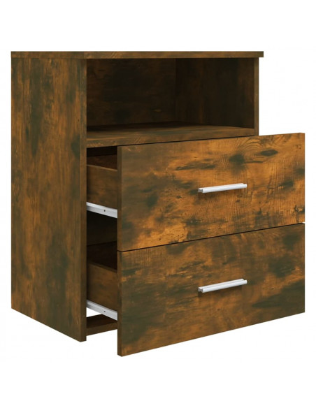 Comodino Rovere Fumo 50x32x60 cm