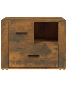 Comodino Rovere Fumo 60x36x45 cm Legno Multistrato