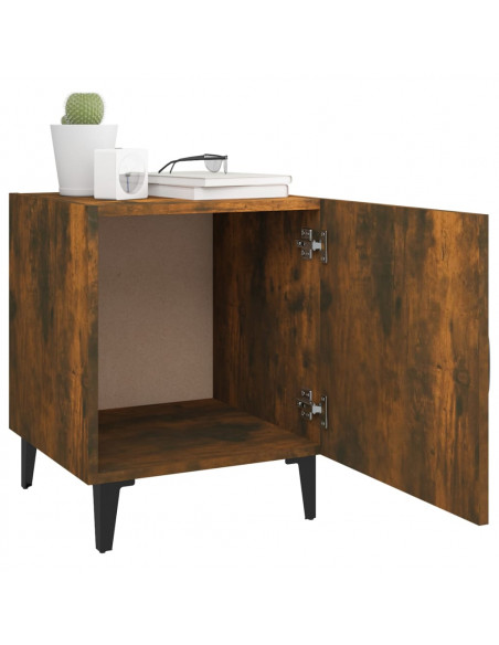 Comodino Rovere Fumo in Legno Multistrato