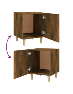 Comodino Rovere Fumo in Legno Multistrato