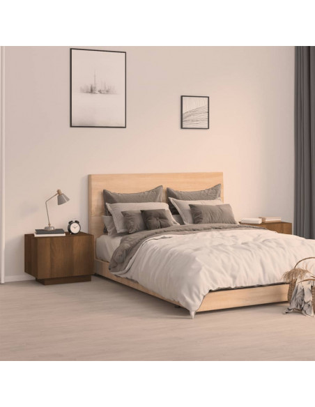 Comodino Rovere Marrone 100x35x40 cm Legno Multistrato