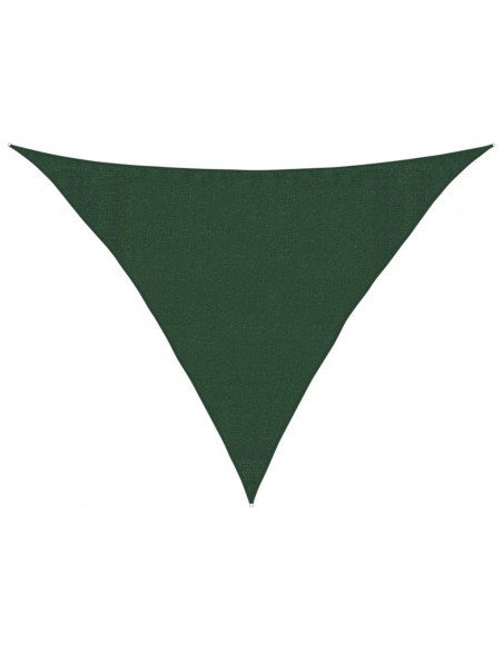 Vela Parasole 160 g/m² Verde Scuro 3,5x3,5x4,9 m in HDPE