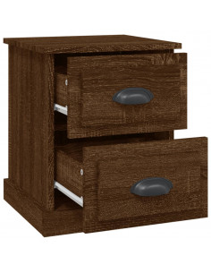 Comodino Rovere Marrone 39x39x47,5 cm in Legno Multistrato