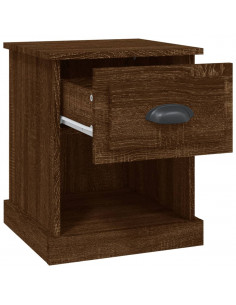 Comodino Rovere Marrone 39x39x47,5 cm in Legno Multistrato