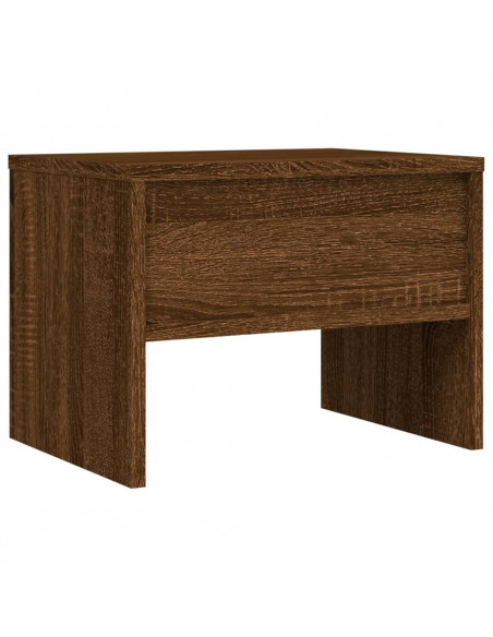 Comodino Rovere Marrone 40x30x30 cm Legno Multistrato