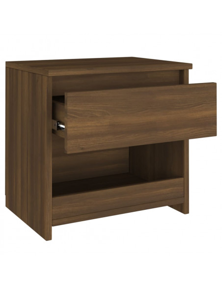 Comodino Rovere Marrone 40x30x39 cm Legno Ingegnerizzato