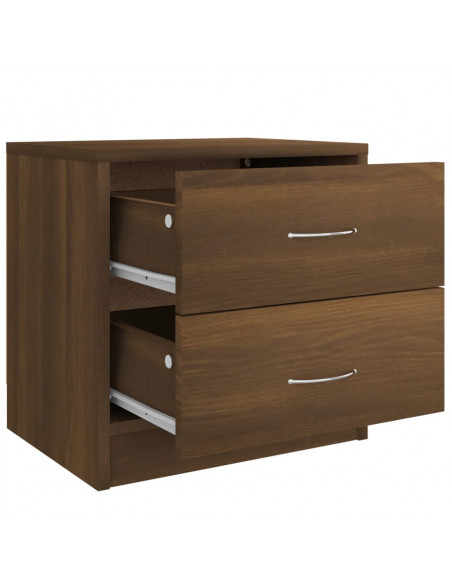 Comodino Rovere Marrone 40x30x40 cm Legno Ingegnerizzato