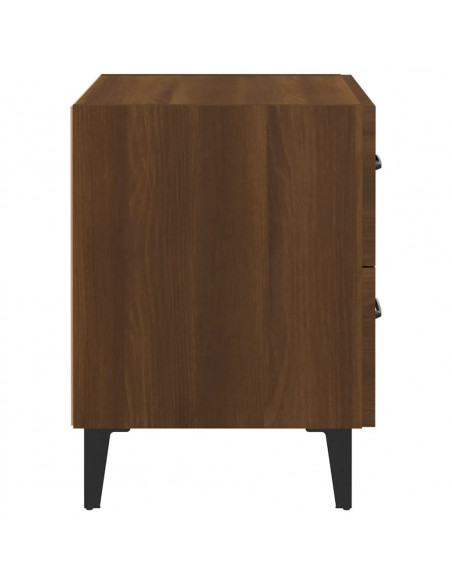 Comodino Rovere Marrone 40x35x47,5 cm