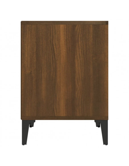 Comodino Rovere Marrone 40x35x50 cm