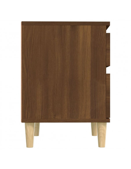 Comodino Rovere Marrone 40x35x50 cm
