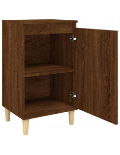 Comodino Rovere Marrone 40x35x70 cm in Legno Multistrato