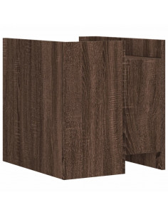 Comodino Rovere Marrone 45x50x50 cm in Truciolato