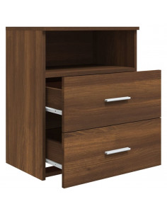 Comodino Rovere Marrone 50x32x60 cm