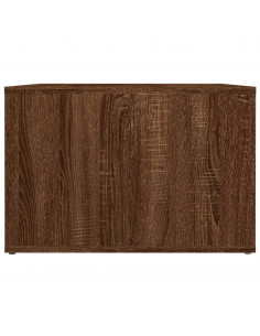 Comodino Rovere Marrone 57x55x36 cm in Legno Multistrato
