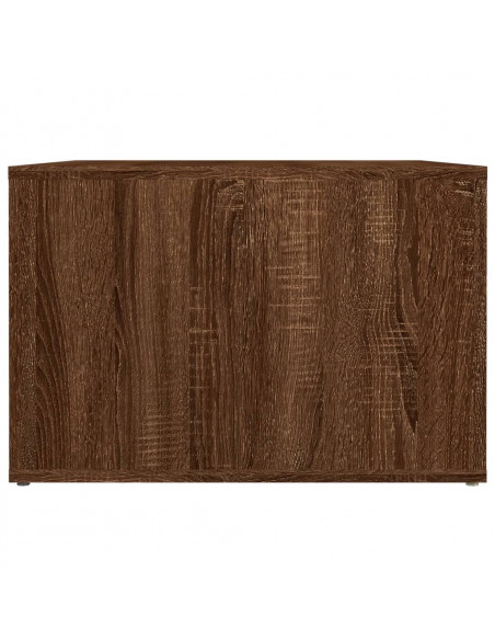 Comodino Rovere Marrone 57x55x36 cm in Legno Multistrato