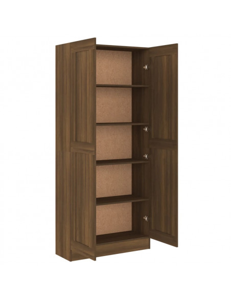 Comodino Rovere Marrone 82,5x30,5x185,5 cm in Legno Multistrato