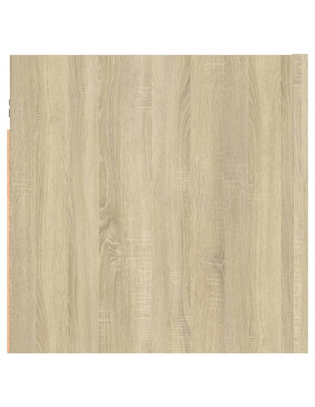 Comodino Rovere Sonoma 30,5x30x30 cm in Truciolato