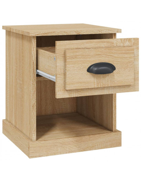 Comodino Rovere Sonoma 39x39x47,5 cm in Legno Multistrato