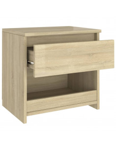 Comodino Rovere Sonoma 40x30x39 cm in Legno Multistrato