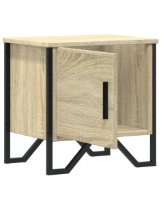 Comodino Rovere Sonoma 40x30x40 cm in Legno Multistrato