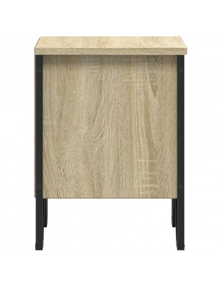 Comodino Rovere Sonoma 40x30x40 cm in Legno Multistrato
