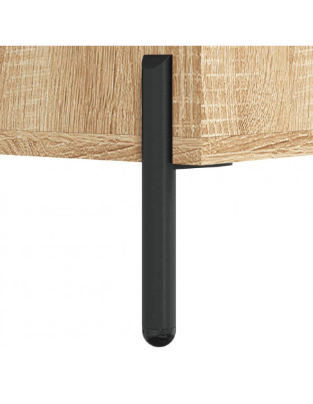 Comodino Rovere Sonoma 40x40x50 cm in Legno Multistrato