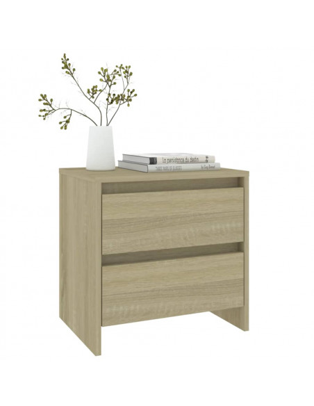 Comodino Rovere Sonoma 45x34,5x44,5 cm in Truciolato