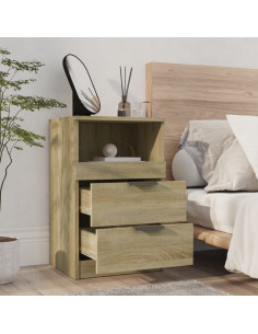 Comodino Rovere Sonoma in Legno Multistrato