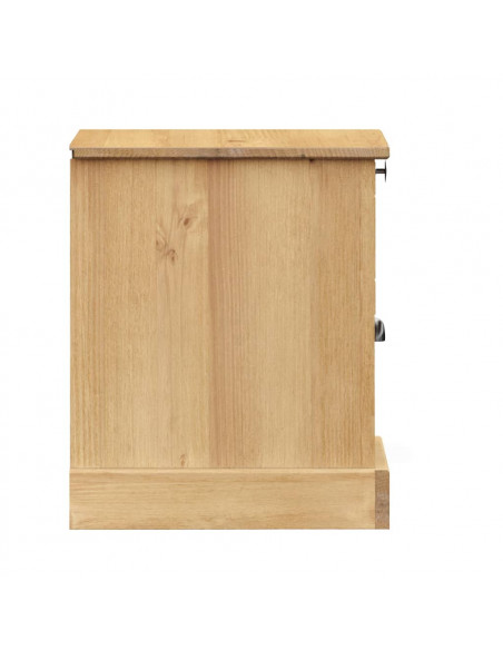 Comodino VIGO 42x35x42 cm in Legno Massello di Pino