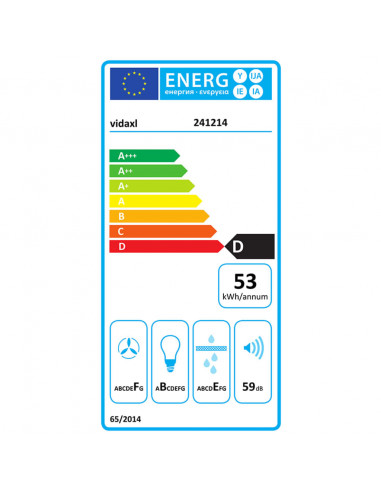 Cappa in Vetro Temperato Bianca 600 mm