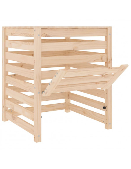Compostiera 63,5x63,5x77,5 cm in Legno Massello di Pino