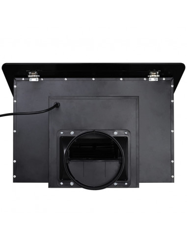 Cappa in Vetro Temperato con Display 600 mm Nera