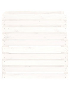 Compostiera Bianca 80x80x78 cm in Legno Massello di Pino