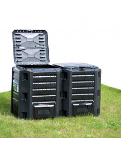 Compostiera da Giardino Nera 1200 L