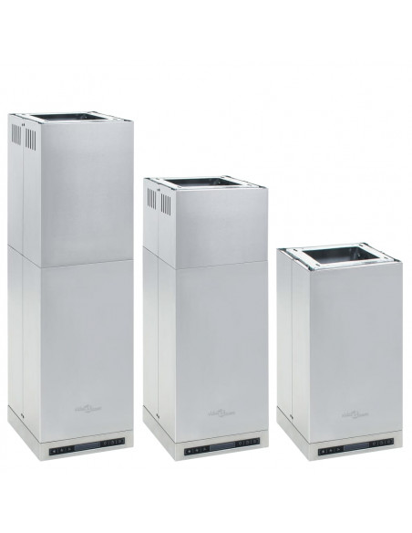 Cappa a Isola con Display LCD e Sensore Touch 756 m³/h LED