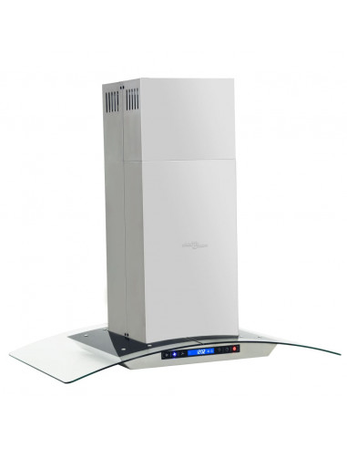 Cappa a Isola 90cm con Display LCD e Sensore Touch 756 m³/h LED