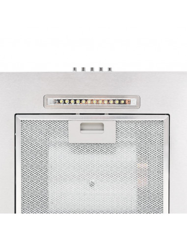 Cappa Aspirante a Muro 60 cm Acciaio Inossidabile 756 m³/h LED