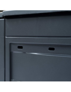 Compostiere per Giardino 2 pz Grigio 60x60x73 cm 520 L