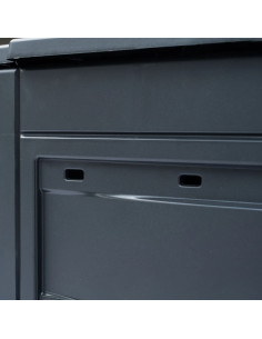 Compostiere per Giardino 3 pz Grigio 60x60x73 cm 780 L