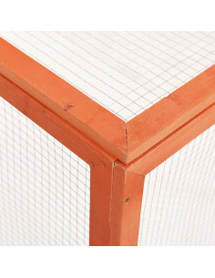 Conigliera 124x120x60 cm in Legno Massello di Abete