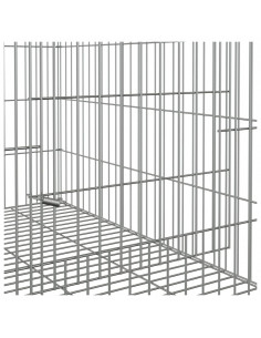 Conigliera 78x54x54 cm Ferro Zincato