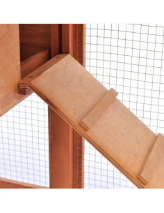 Conigliera all'Aperto Gabbia Animali Piccoli Casetta in Legno