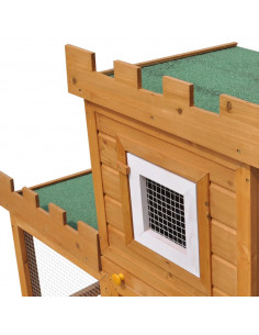 Conigliera all'Aperto Grande Gabbia Animali Piccoli Una Casetta