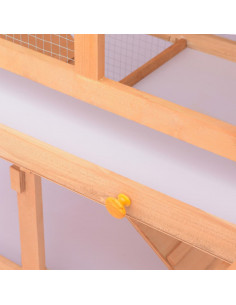 Conigliera all'Aperto per Animali Piccoli in Legno