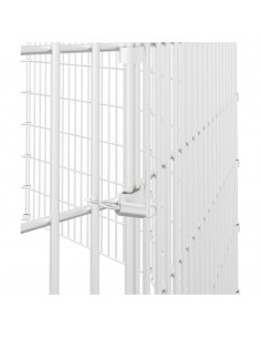 Conigliera con 10 Pannelli 54x100 cm Ferro Zincato