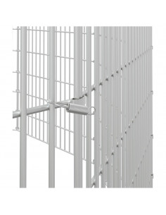 Conigliera con 12 Pannelli 54x60 cm Ferro Zincato