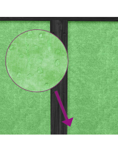 Conigliera Grigia 117,5x97x47,5 cm in Legno Massello di Pino