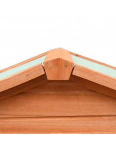 Conigliera in Legno Massello di Pino e Abete 310x70x87 cm