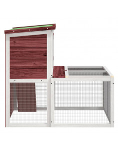 Conigliera Moka 102x90x84,5 cm in Legno Massello di Pino