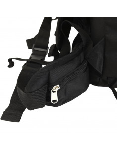 Zaino da Trekking Nero 100 L in Tessuto Oxford